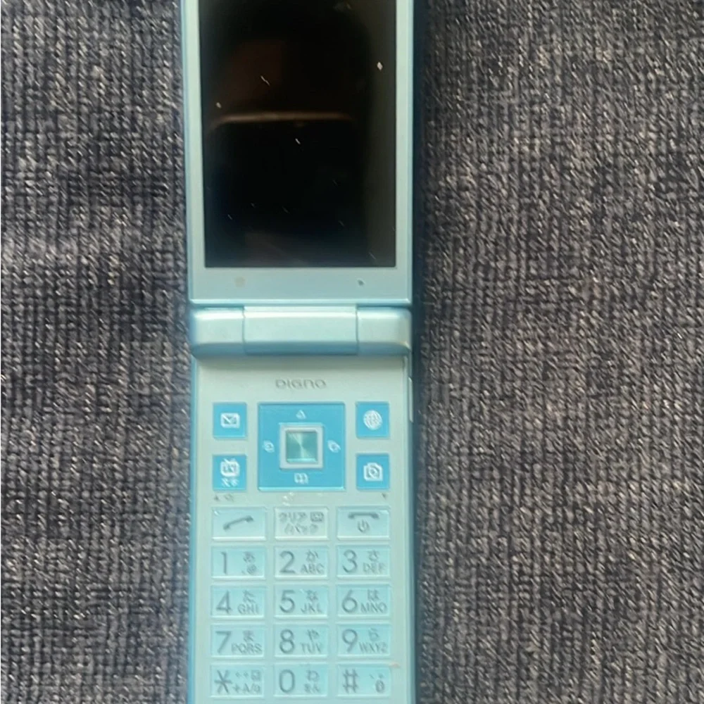 Blue Flip Phone